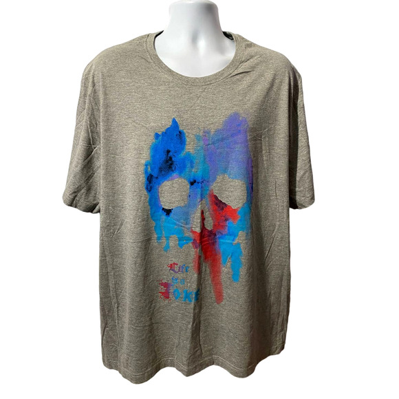 Eleven Paris Life is a Joke Paint Splatter Neck Short Sleeve Men's T-Shirt XXL - Picture 1 of 11